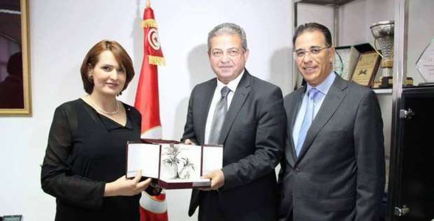 "وزير الرياضة" يبحث تطوير التعاون الرياضي والشبابي مع تونس