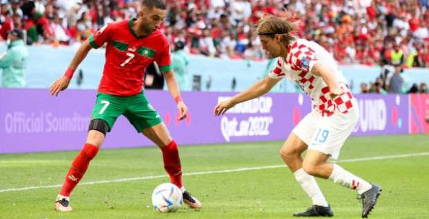 يوسف النصيري يهدر فرصة هدف مؤكد للمغرب أمام كرواتيا في كأس العالم