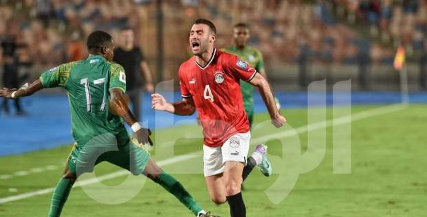إصابة عمر كمال عبدالواحد في مباراة مصر وتنزانيا