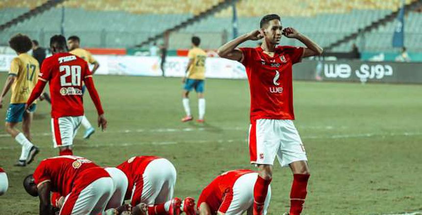 بدر بانون يسجل أول أهدافه مع الأهلي في الدوري الممتاز «فيديو»