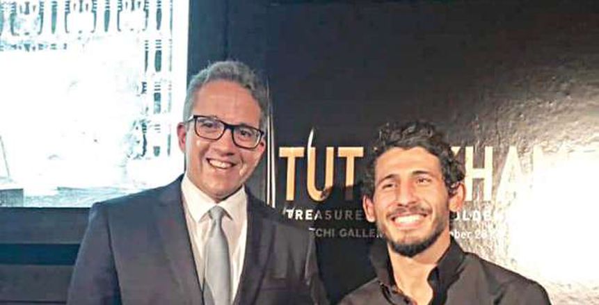 أحمد حجازي يشارك في افتتاح معرض توت عنخ آمون في لندن
