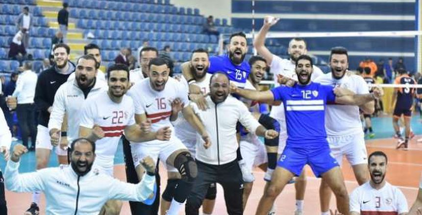 طائرة الزمالك يطيح بكاظمة ويواجه الأهلي في نهائي البطولة العربية