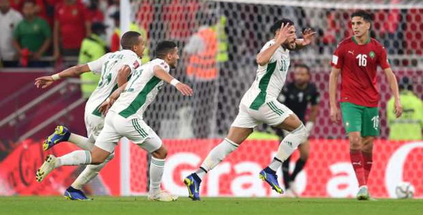 هدف البلايلي يزين أهداف مباراة الجزائر والمغرب في كأس العرب