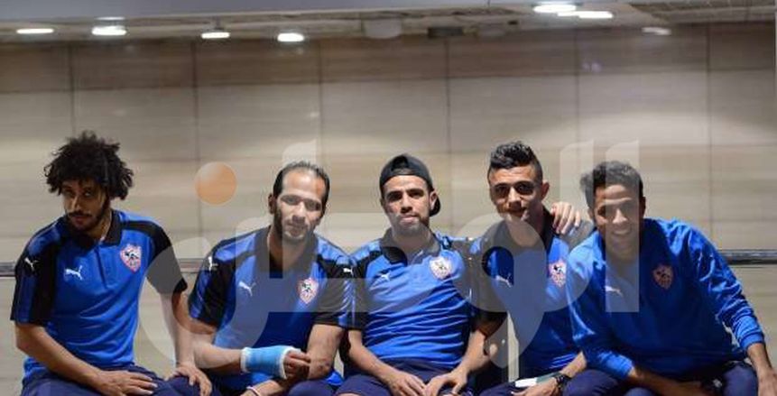 بالصور| لاعبو الزمالك في مطار القاهرة استعدادا للتوجه إلى المغرب