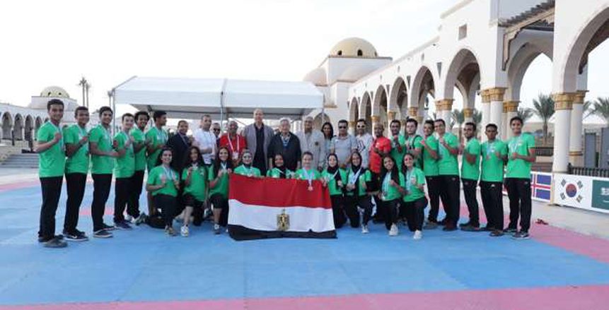 ذهبية تاريخية ضمن 18 ميدالية لمصر في بطولة العالم الشاطئية للتايكوندو