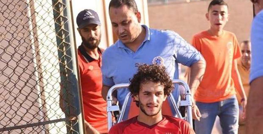 إصابة عربي بدر في فوز الأهلي بخماسية على أف سي مصر