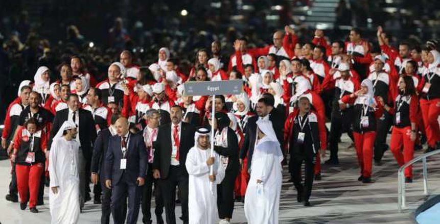 بالصور| استقبال حافل لبعثة «الفراعنة» في افتتاح الأولمبياد الخاص بأبوظبي