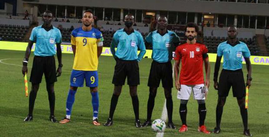 مصطفى محمد يسجل هدف التعادل لمنتخب مصر أمام الجابون