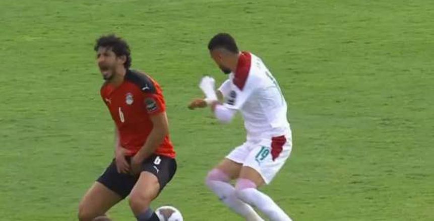 تفاصيل إصابة أحمد حجازي أمام المغرب: شد في العضلة الضامة