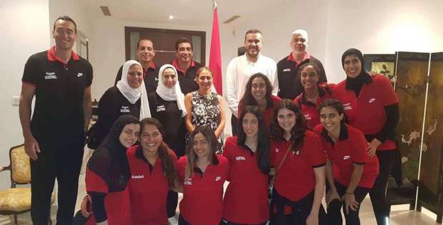 سفيرة مصر بالسنغال تستقبل بعثة منتخب سيدات السلة