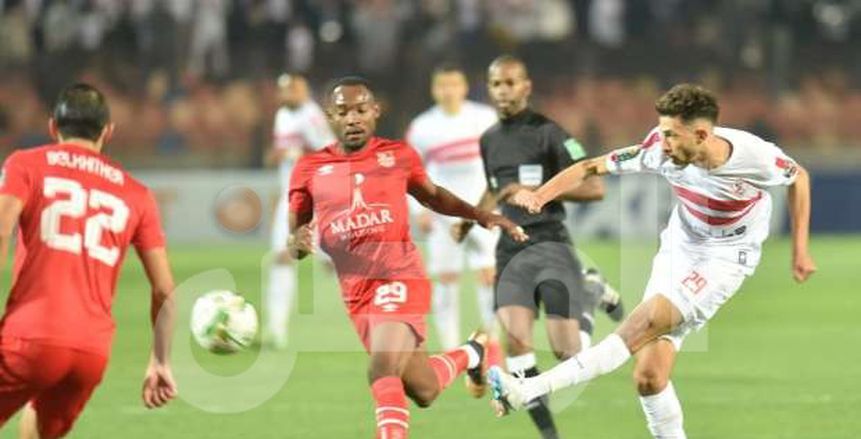 شوط سلبي بين الزمالك وشباب بلوزداد في دوري أبطال أفريقيا