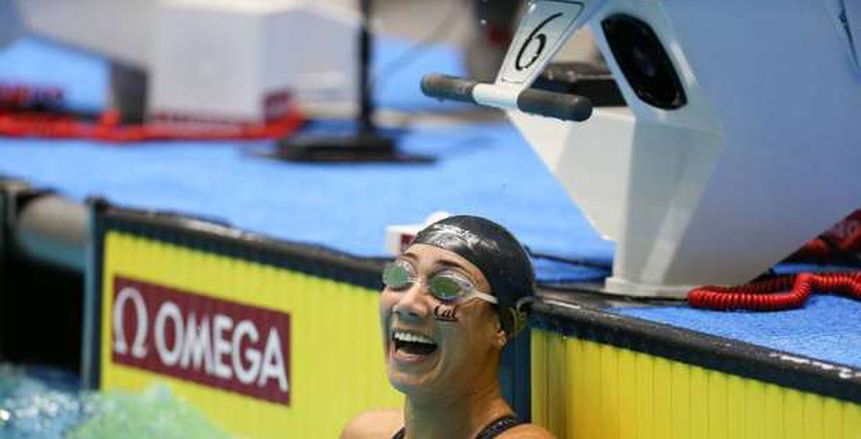 فريدة عثمان تحقق ميدالية تاريخية ببطولة العالم للسباحة