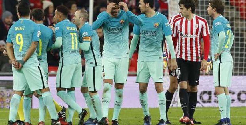 برشلونة يسقط في فخ بلباو في أولي مباريات 2017 بكأس ملك إسبانيا