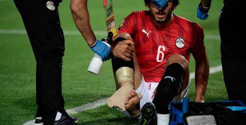 تفاصيل إصابة حجازي في مباراة مصر وزيمبابوي