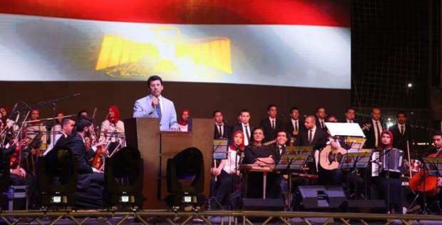 وزير الرياضة يشهد احتفال الوزارة بذكرى ثورة 30 يونيو بمركز شباب الجزيرة