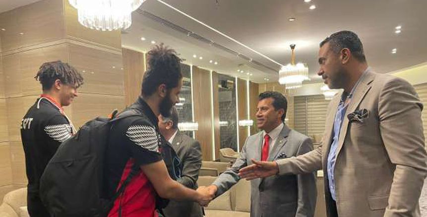 أشرف صبحي يستقبل منتخب السلة للشباب والآنسات بعد تأهلهم لكأس العالم