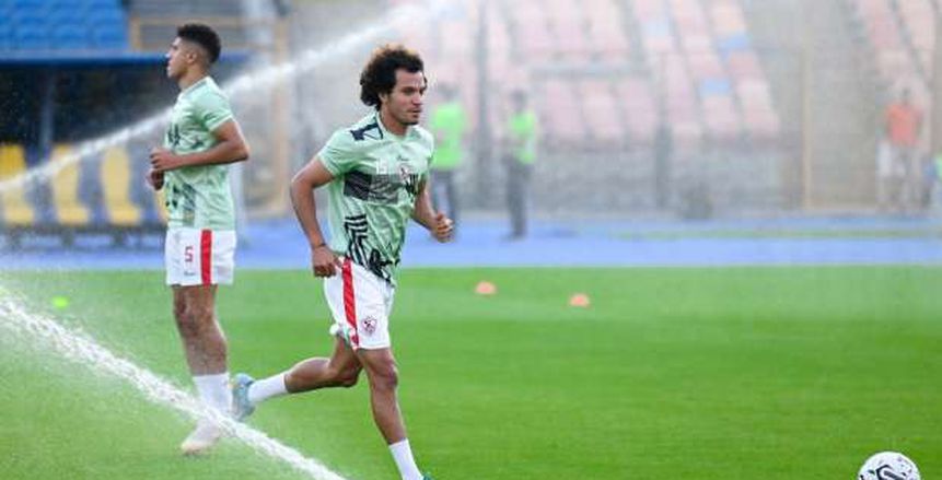 عمرو السيسي ينتظم في مران الزمالك بعد رفع قرار التجميد