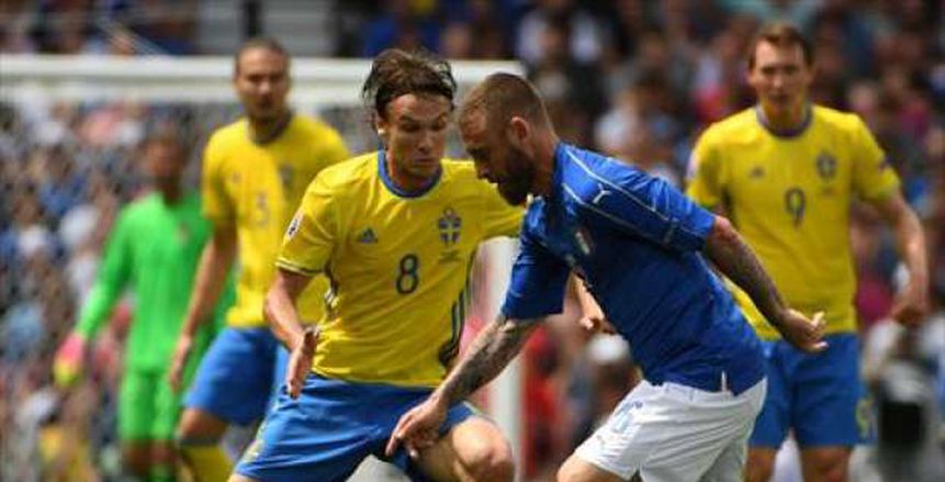 بالصور| التعادل السلبي يسيطر على الشوط الأول من مواجهة إيطاليا والسويد