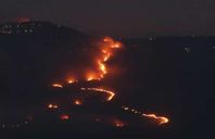 الحرائق في مستوطنة كريات شمونة