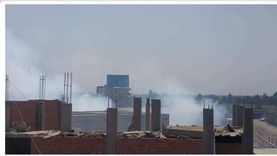 السيطرة على حريق هائل في مصنع الكبريت بقويسنا بمحافظة المنوفية