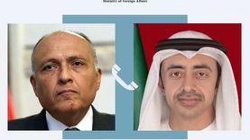 شكري في اتصال مع وزير خارجية الإمارات: ندعم تصديكم لأعمال الإرهاب