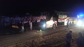 مصرع 7 أشخاص في اصطدام أتوبيس قادم من الأقصر بسيارة نقل بالمنيا «صور»