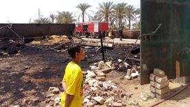 السيطرة على حريق هائل في مزرعة موز بالسادات دون إصابات