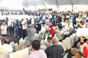 حضور الآلاف لتأيد الرئيس السيسي في مؤتمر بالشرقية
