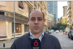 أحمد سنجاب مراسل قناة القاهرة الإخبارية من بيروت