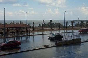 أمطار غزيرة ضمن طقس الإسكندرية اليوم