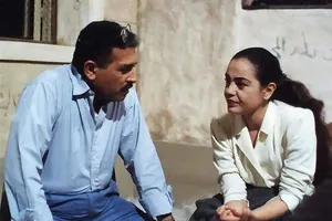 عاطف الطيب وشريهان في كواليس فيلم جبر الخواطر