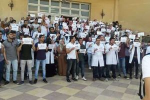 احتجاجات سابقة لطلاب كلية العلوم التطبيقية بجامعة بنى سويف
