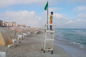 رفع الرايات الخضراء على شواطئ الإسكندرية