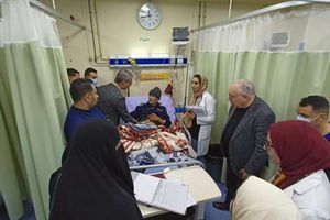 مستشفيات جامعة بني سويف تستقبل عددا من مرضى الأورام الفلسطينيين