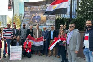 وقفة المصريين والعرب في نيويورك