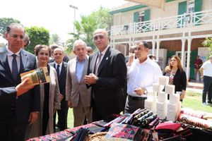 باسل رحمي الرئيس التنفيذي لجهاز تنمية المشروعات في المعرض