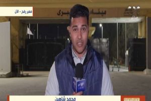محمد شاهين مراسل في المساء مع قصواء من رفح