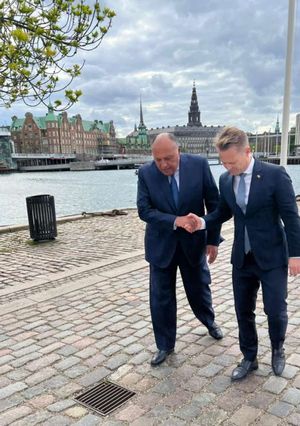 وزير الخارجية سامح شكري يعقد مباحثات ثنائية مع وزير خارجية الدنمارك