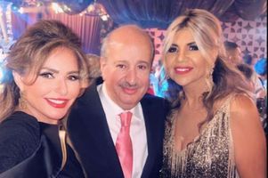 الفنانة صابرين مع زوجها المنتج عامر الصباح