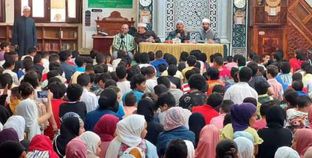 حضور كبير من الأطفال في مسجد التقوي بالاسكندرية