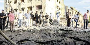 آثار انفجار مبنى الأمن الوطنى بشبرا الخيمة «صورة أرشيفية»