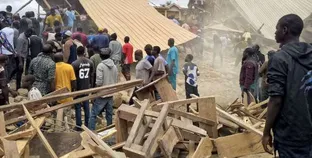 انهيار مبني في نيجيريا