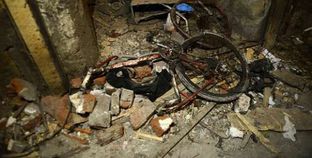 الدراجة التى كان يستخدمها الإرهابى فى التحرك بعد الانفجار