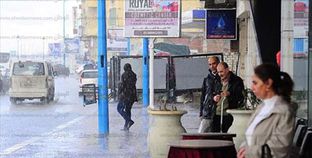 الإسكندرية اليوم خلال سقوط الأمطار