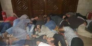 جانب من اعتصام الصيادين المصريين بالسعودية