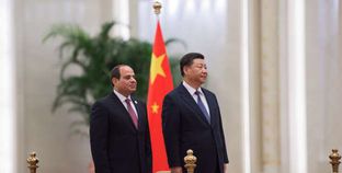 الرئيس عبدالفتاح السيسي أثناء زيارته للصين