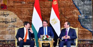 الرئيس يستقبل رئيس جمهورية المجر بقصر الاتحادية ويعقد معه جلسة مباحثات