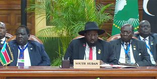 «سلفاكير» رئيس جنوب السودان خلال كلمته فى القمة
