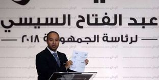 «أبوشقة» فى أول مؤتمر لحملة الرئيس عبد الفتاح السيسى الانتخابية