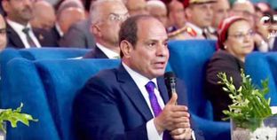 الرئيس «السيسى» خلال كلمته فى المؤتمر الوطنى للشباب بمحافظة الإسكندرية أمس